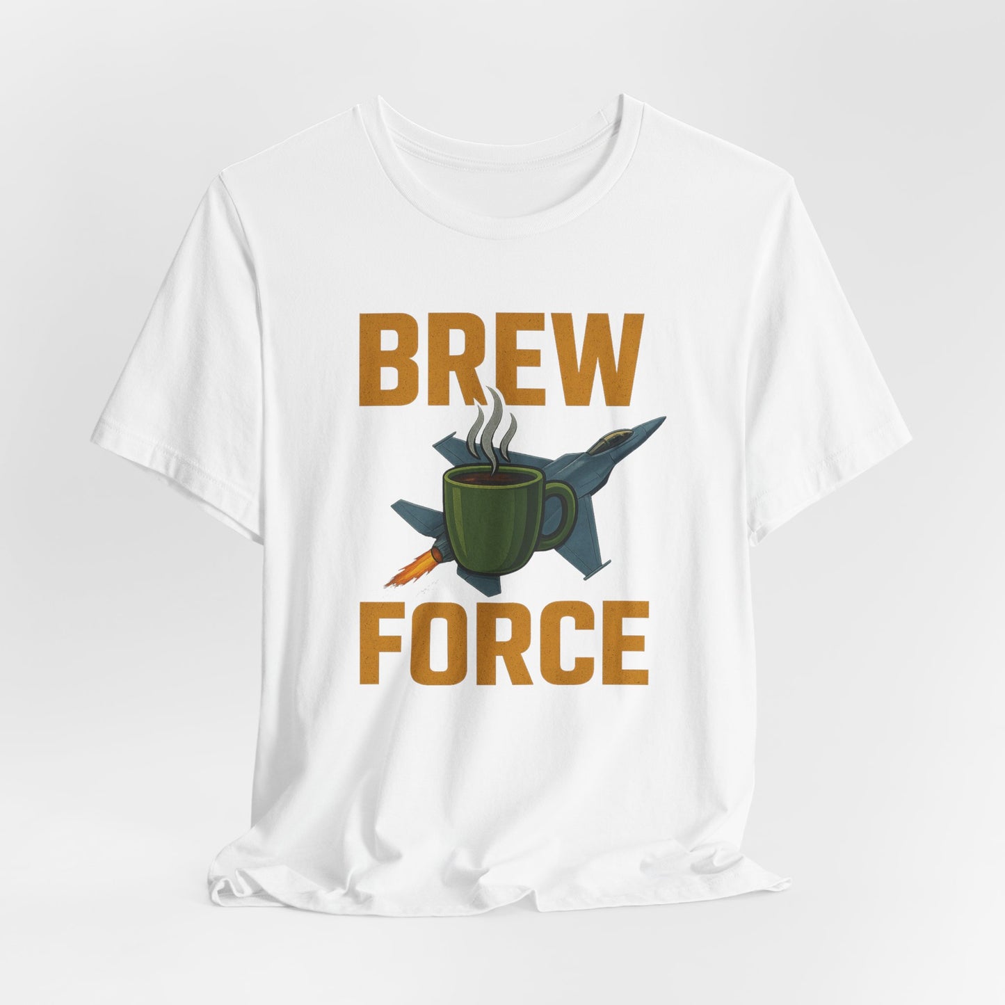 Brew Force Coffee Tee, Unisex Coffee Lover's T-Shirt, Gifts for Baristas, Father’s Day Gift, Coffee Enthusiast Apparel