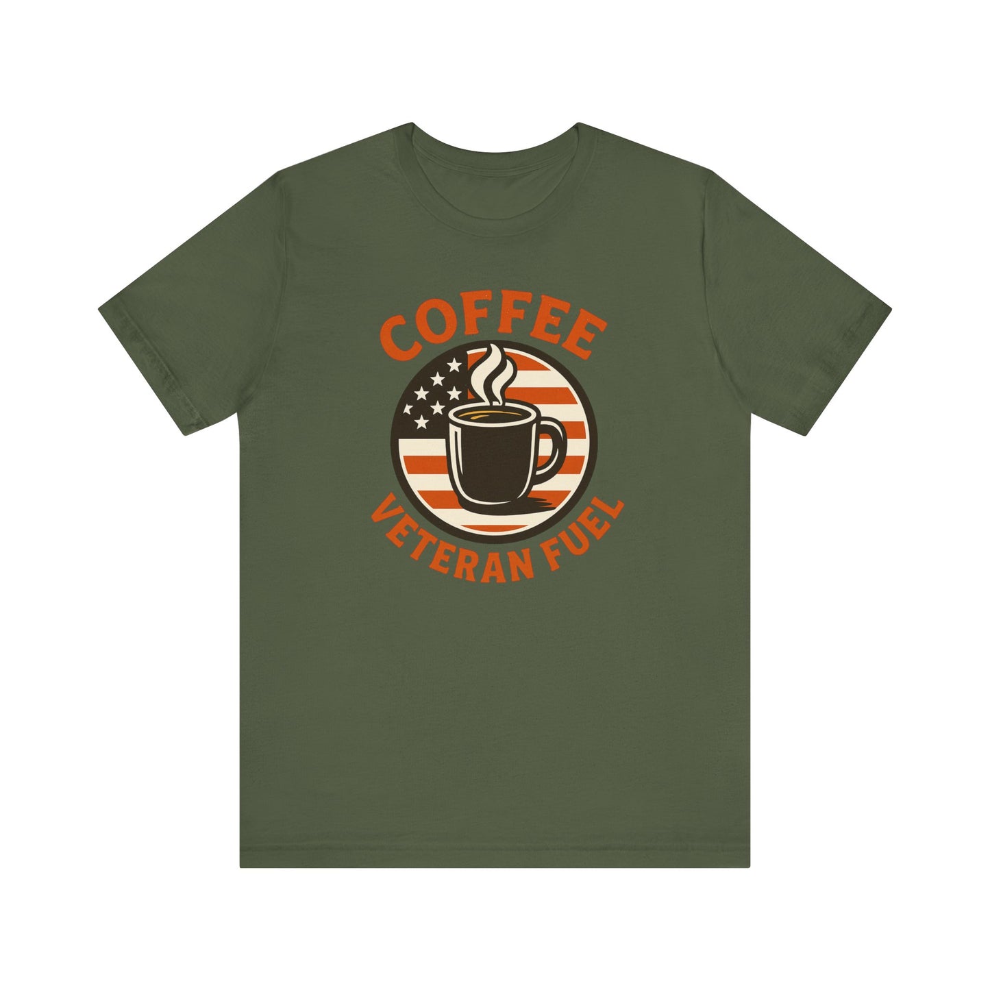 Coffee Lover's Veteran Tee - Unisex Jersey Short Sleeve Tee, Gift for Coffee Lovers, Veteran Appreciation, Casual Wear, Patriot T-Shirt