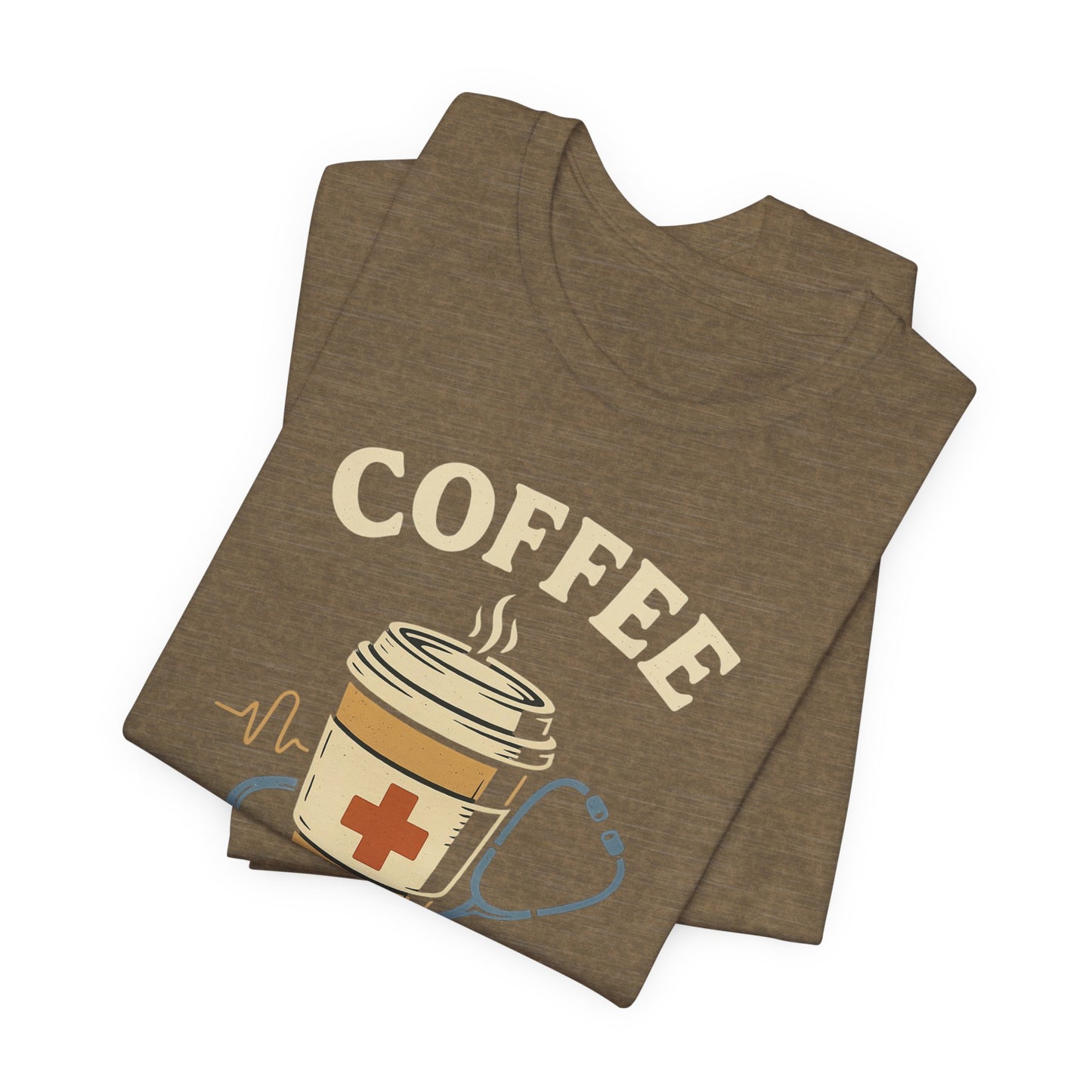 Coffee Nurse Fuel Tee | Nurse Appreciation Gift, Medical Shirt, Funny Nurse Tee, Cute Coffee T-Shirt, Healthcare Humor Clothing