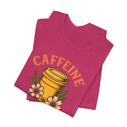 Caffeine Queen Tee - Perfect for Coffee Lovers, Casual Wear, Gifts, Birthdays or Coffee-Themed Events, Fun and Stylish!