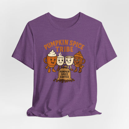 Pumpkin Spice Tribe Tee, Fall T-Shirt, Coffee Lover Gift, Unisex Shirt, Autumn Apparel, Pumpkin Spice Shirt