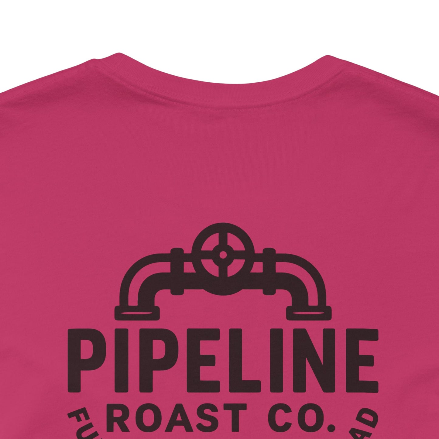 Pipeline Roast Co. LOVE Coffee Bean T-Shirt – Unisex Jersey Short Sleeve Tee for Coffee Lovers