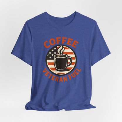 Coffee Lover's Veteran Tee - Unisex Jersey Short Sleeve Tee, Gift for Coffee Lovers, Veteran Appreciation, Casual Wear, Patriot T-Shirt