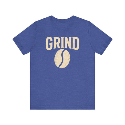 Unisex Coffee Grind Tee - Motivational Workout Shirt, Perfect for Coffee Lovers, Gym Enthusiasts, Gift for Coffee Lovers, Casual Wear