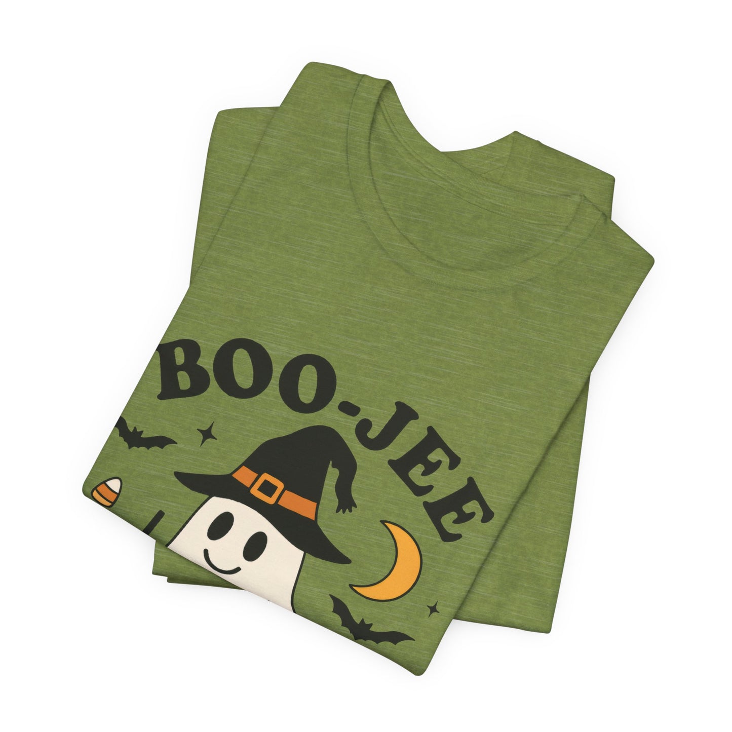 Boo-Jee Coffee Ghost Halloween T-Shirt – Funny Spooky Brew Tee for Coffee Lovers