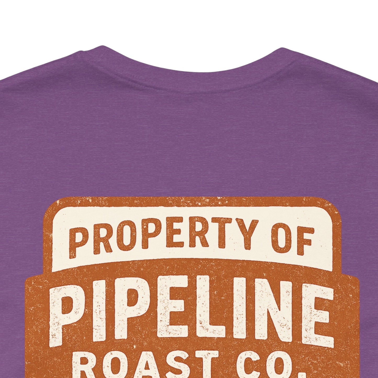 Rusty Vintage Pipeline Roast Co. Industrial Seal Tee – Rugged Workwear Style Coffee Shirt