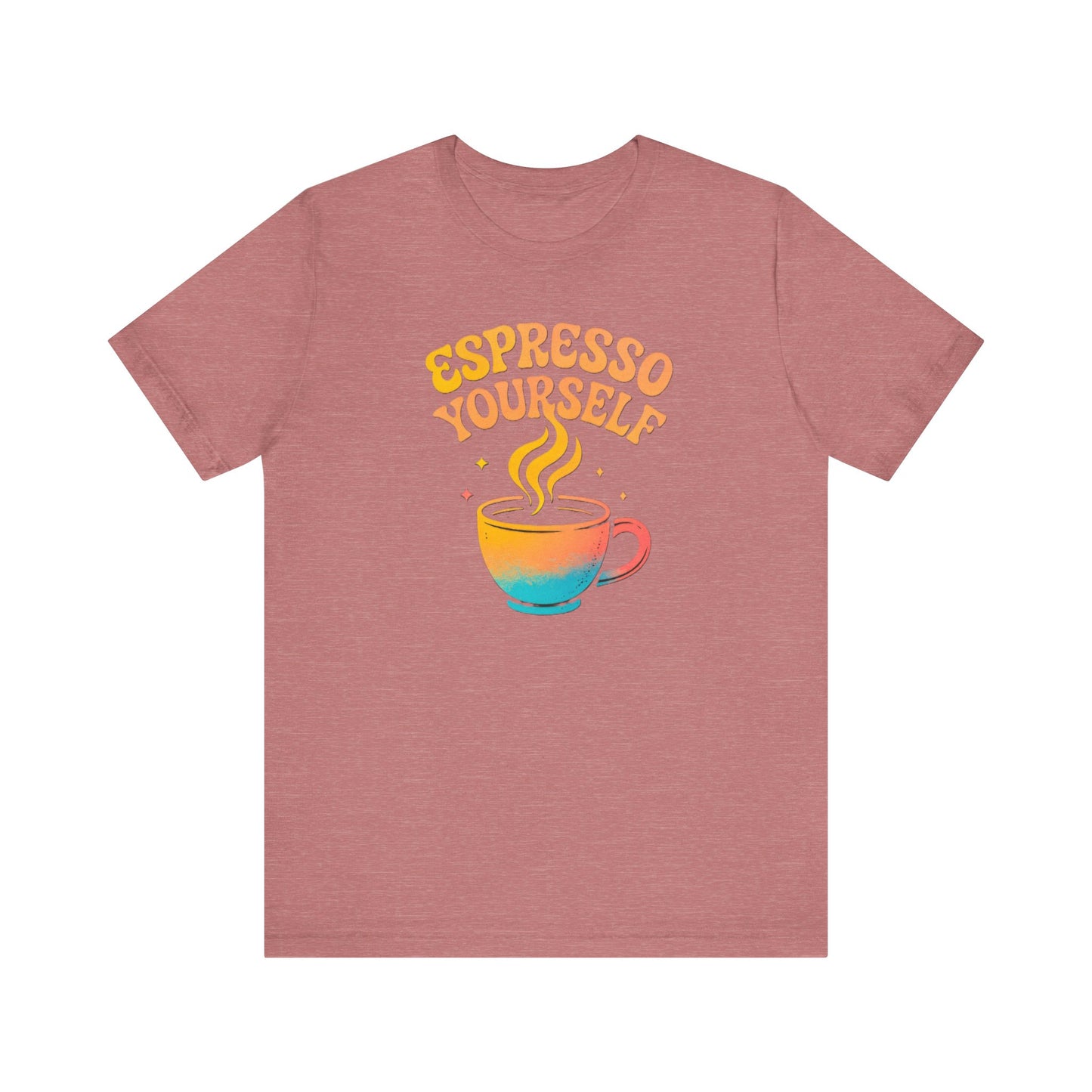 Espresso Yourself Unisex Tee | Coffee Lover Gift, Cute Graphic T-Shirt, Perfect for Baristas, Casual Wear, Fun Gift for Coffee Enthusiasts