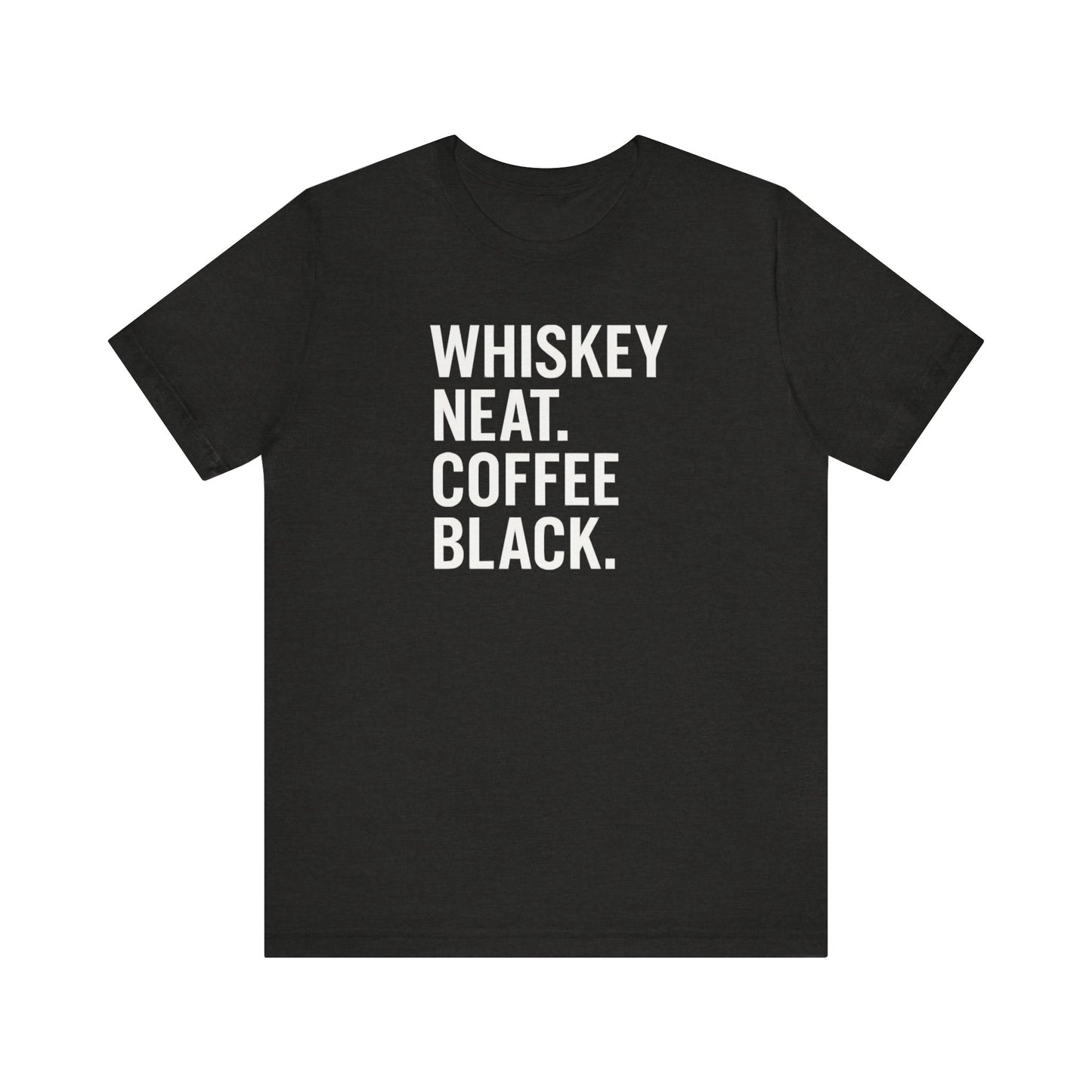 Whiskey and Coffee Graphic Tee - Perfect for Coffee Lovers, Gift Idea for Men and Women, Casual Wear, Birthday, Everyday Style