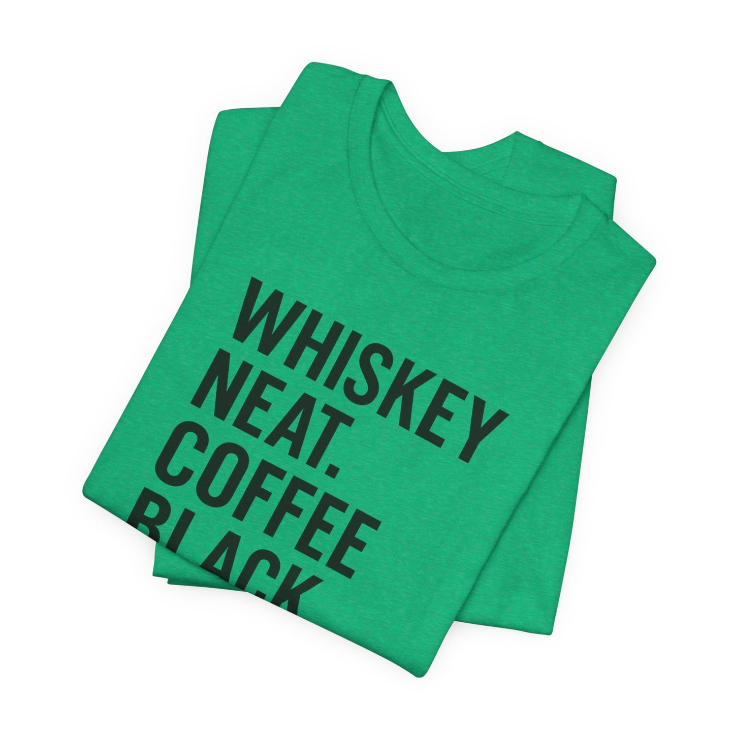 Whiskey and Coffee Graphic Tee - Perfect for Coffee Lovers, Gift Idea for Men and Women, Casual Wear, Birthday, Everyday Style