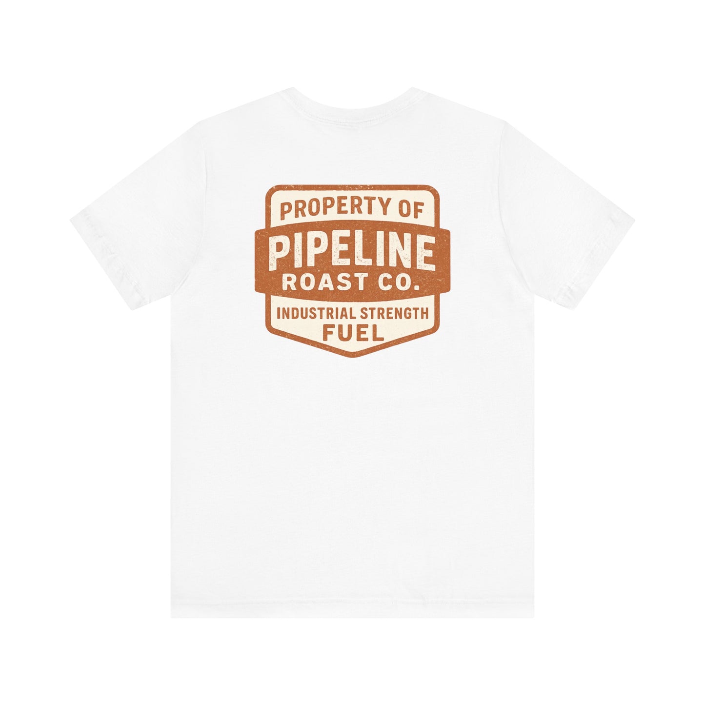 Rusty Vintage Pipeline Roast Co. Industrial Seal Tee – Rugged Workwear Style Coffee Shirt