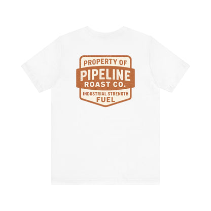 Rusty Vintage Pipeline Roast Co. Industrial Seal Tee – Rugged Workwear Style Coffee Shirt