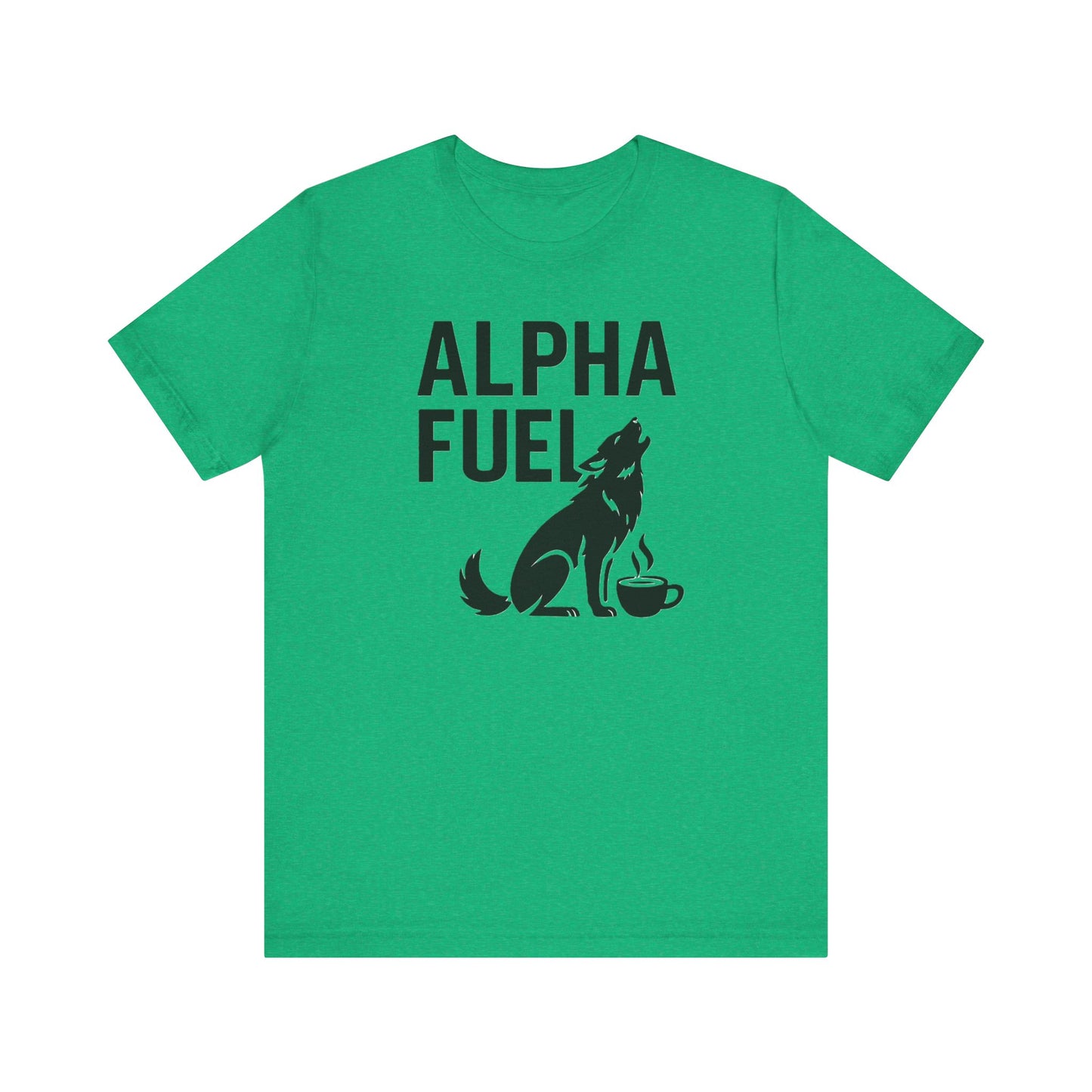 Alpha Fuel Unisex Tee, Coffee Lover T-Shirt, Gift for Baristas, Dog and Cat Owners Gift, Casual Everyday Wear