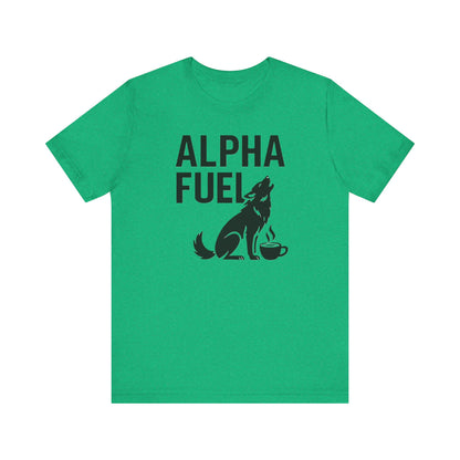 Alpha Fuel Unisex Tee, Coffee Lover T-Shirt, Gift for Baristas, Dog and Cat Owners Gift, Casual Everyday Wear