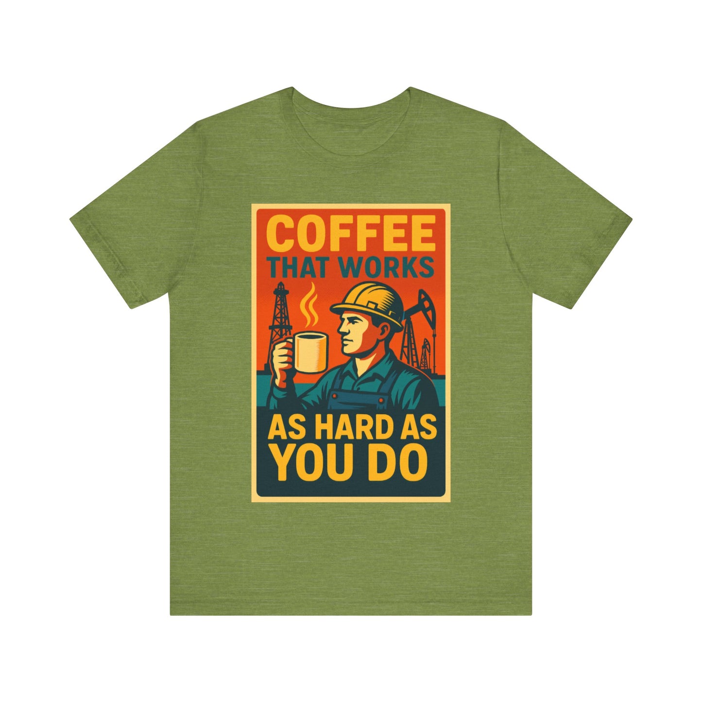 Oil and Gas Coffee T-Shirt – Pipeline Grind Tee for Hardworking Coffee Lovers