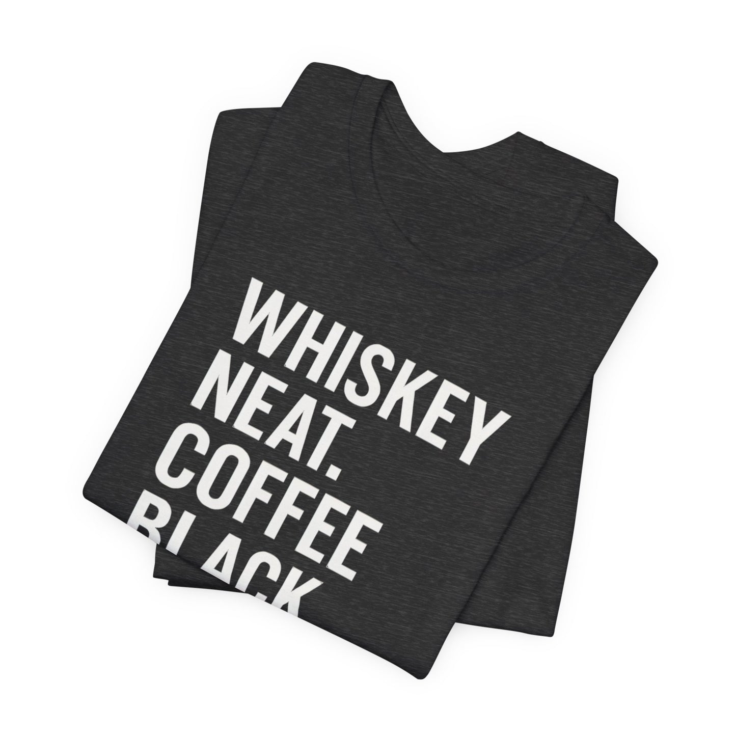 Whiskey and Coffee Graphic Tee - Perfect for Coffee Lovers, Gift Idea for Men and Women, Casual Wear, Birthday, Everyday Style