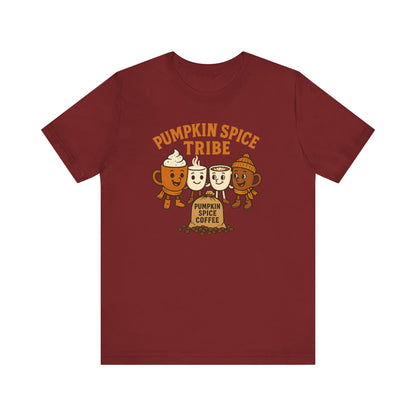 Pumpkin Spice Tribe Tee, Fall T-Shirt, Coffee Lover Gift, Unisex Shirt, Autumn Apparel, Pumpkin Spice Shirt