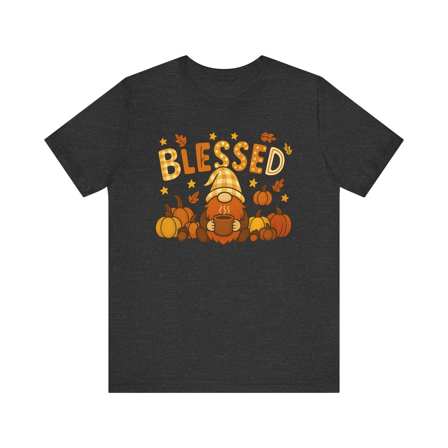 Fall Gnome Blessed Tee, Autumn T-Shirt, Thanksgiving Wear, Seasonal Shirt, Cozy Fall Apparel Gift