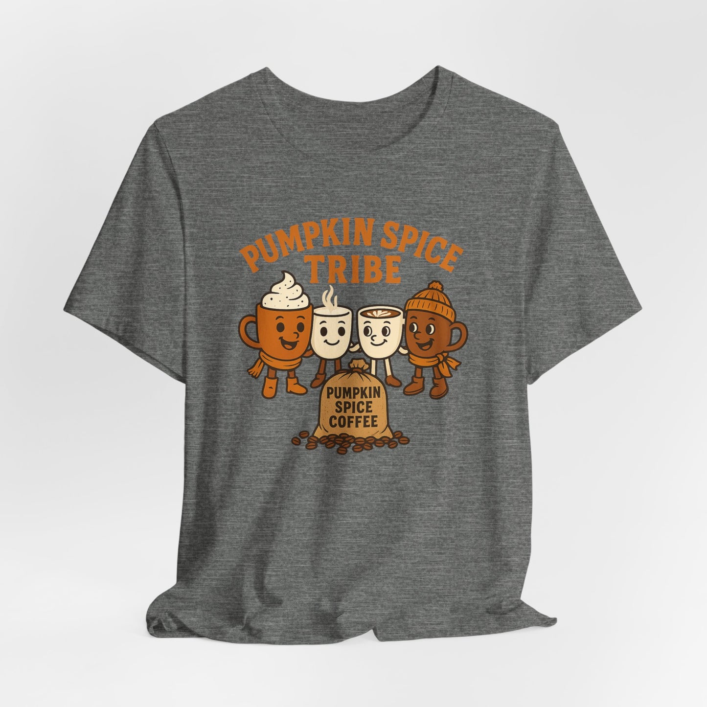 Pumpkin Spice Tribe Tee, Fall T-Shirt, Coffee Lover Gift, Unisex Shirt, Autumn Apparel, Pumpkin Spice Shirt