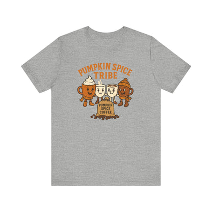 Pumpkin Spice Tribe Tee, Fall T-Shirt, Coffee Lover Gift, Unisex Shirt, Autumn Apparel, Pumpkin Spice Shirt