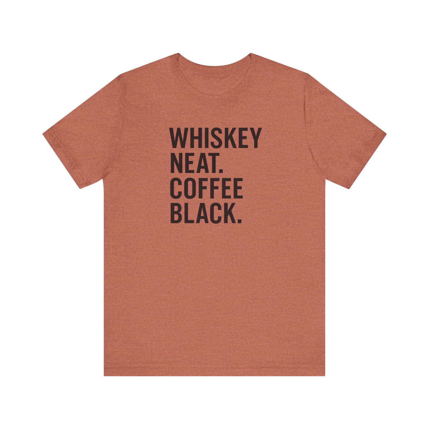 Whiskey and Coffee Graphic Tee - Perfect for Coffee Lovers, Gift Idea for Men and Women, Casual Wear, Birthday, Everyday Style