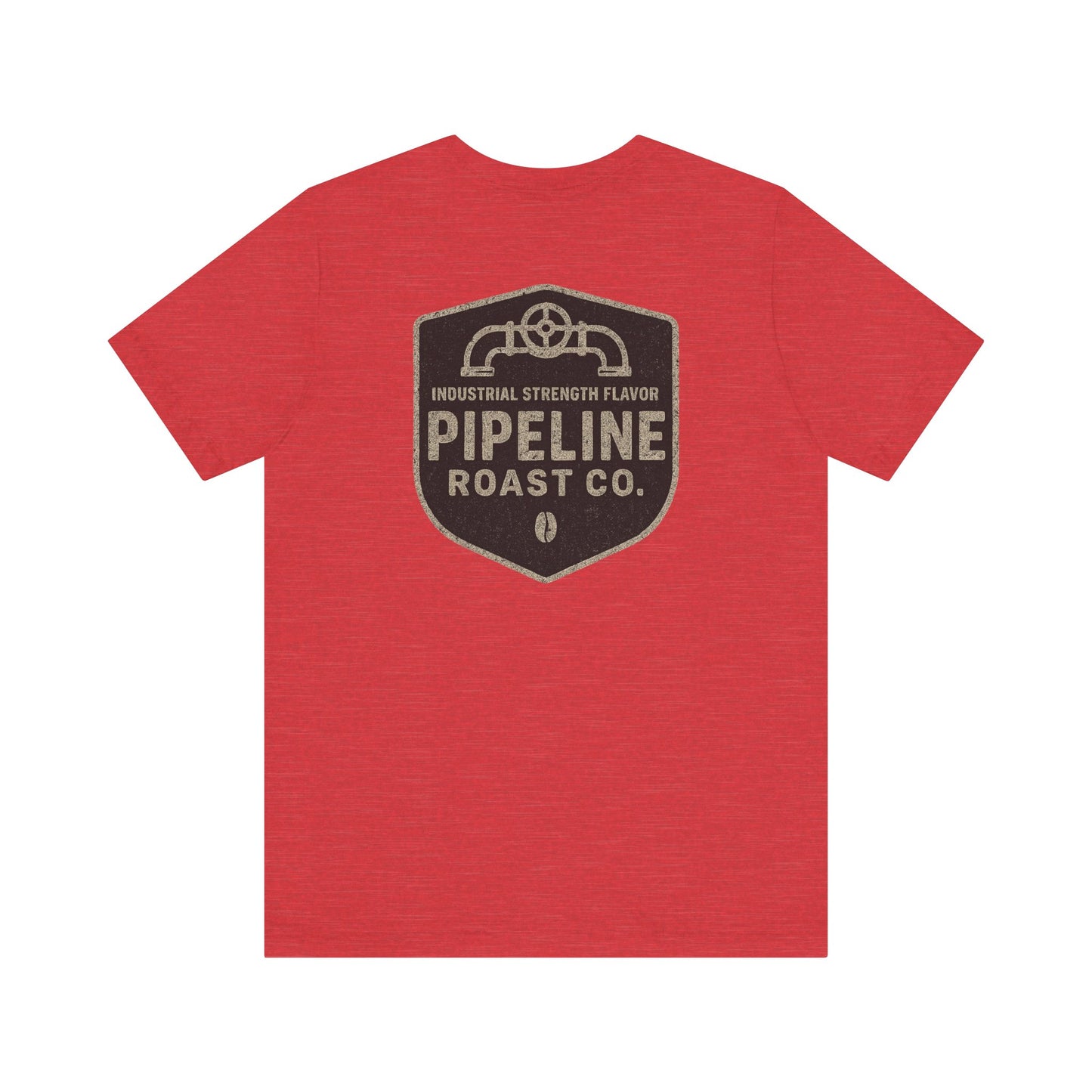 Vintage Pipeline Roast Co. Industrial Emblem T-Shirt – Distressed Workwear Coffee Tee