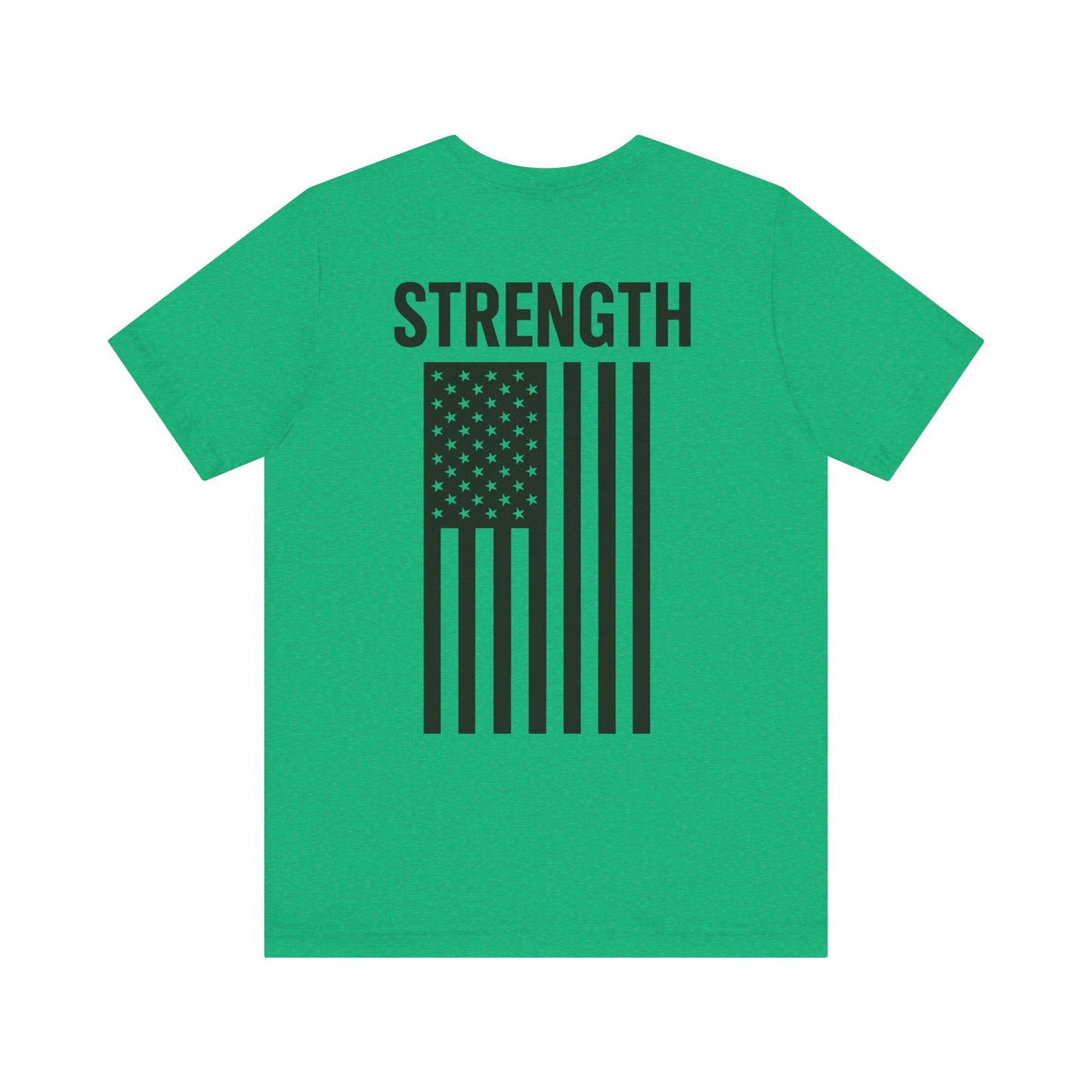 Patriotic Strength T-Shirt, Unisex Tee, 4th of July Shirt, Independence Day Apparel, Casual Summer Wear, Gift for Veterans