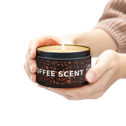 Pipeline Roast Co. Coffee-Scented Tin Candle | Hand-Poured Soy Wax, Cozy Gift for Coffee Lovers