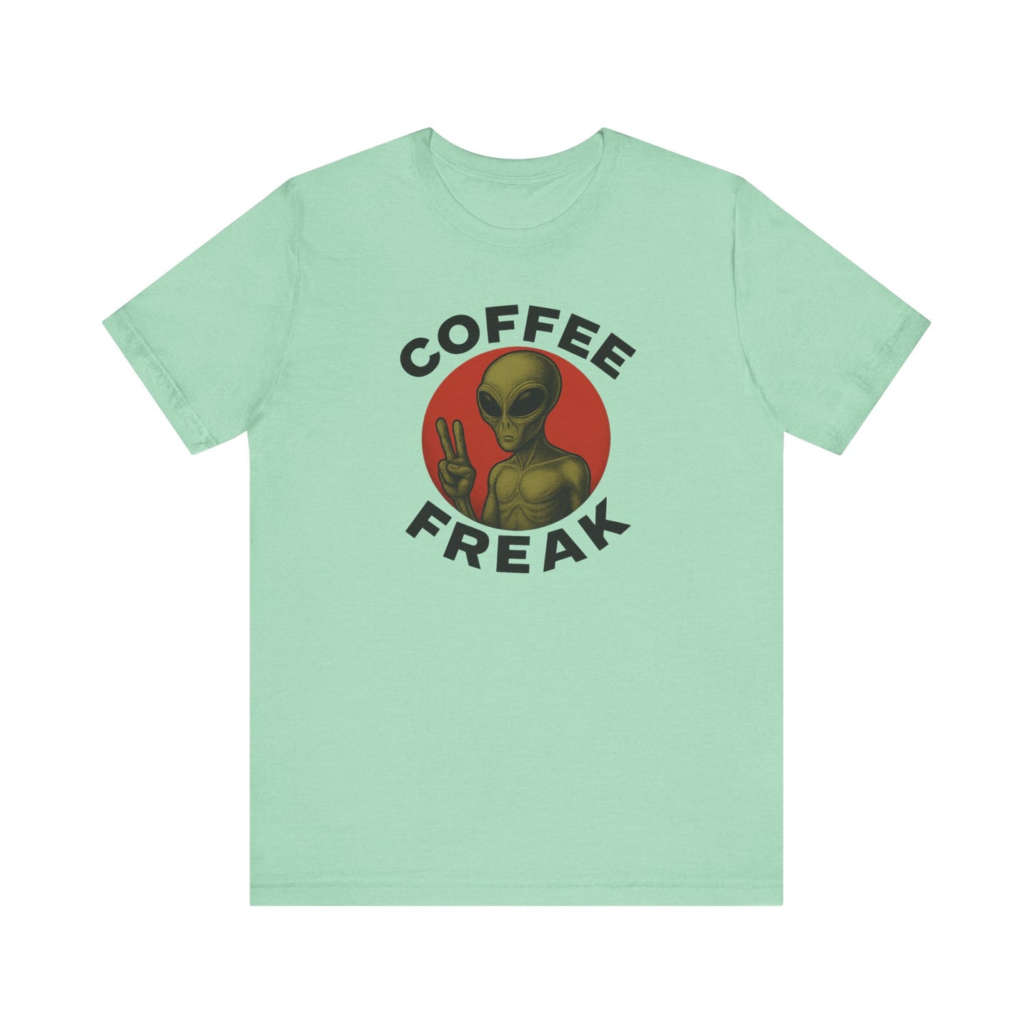 Coffee Freak Unisex Jersey Short Sleeve Tee, Cute Alien Tee, Funny Coffee Shirt for Coffee Lovers, Quirky Graphic Tee, Perfect for [...]