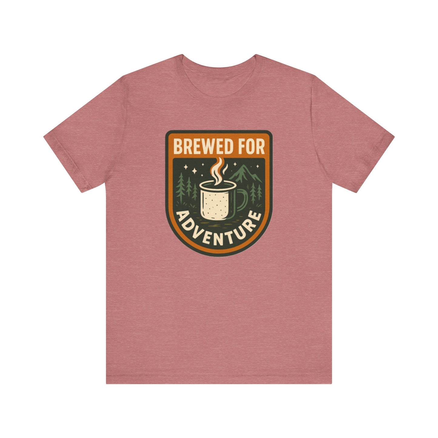 Adventure Brewed Graphic Tee - Perfect for Outdoors Lovers, Travel, Hiking, Camping, Gift for Adventurers
