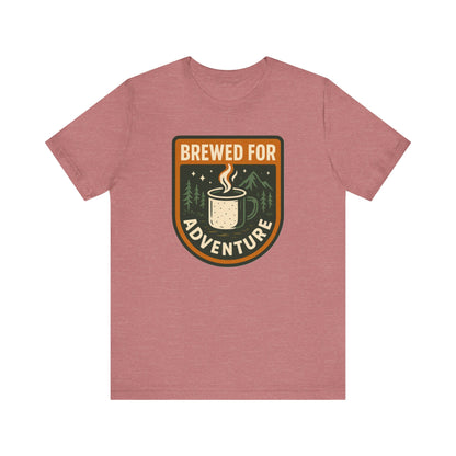 Adventure Brewed Graphic Tee - Perfect for Outdoors Lovers, Travel, Hiking, Camping, Gift for Adventurers