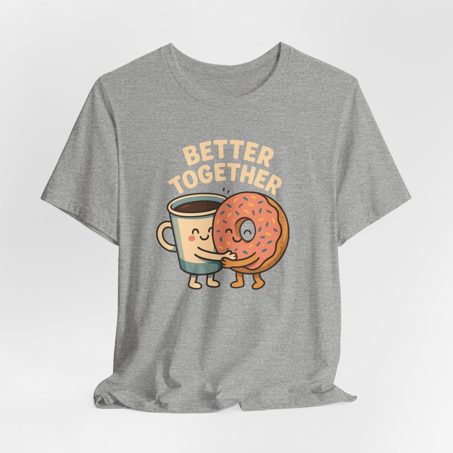 Cute Coffee and Donut Tee, Unisex Jersey Short Sleeve Tee, Funny Food Lover Shirt, Gift for Coffee Lovers, Cute Breakfast Apparel, [...]