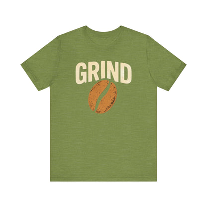 Coffee Lover's Grind Tee, Unisex Short Sleeve Shirt, Perfect Gift for Baristas, Casual Coffee Shop Style, Great for Birthdays, Coffee Days