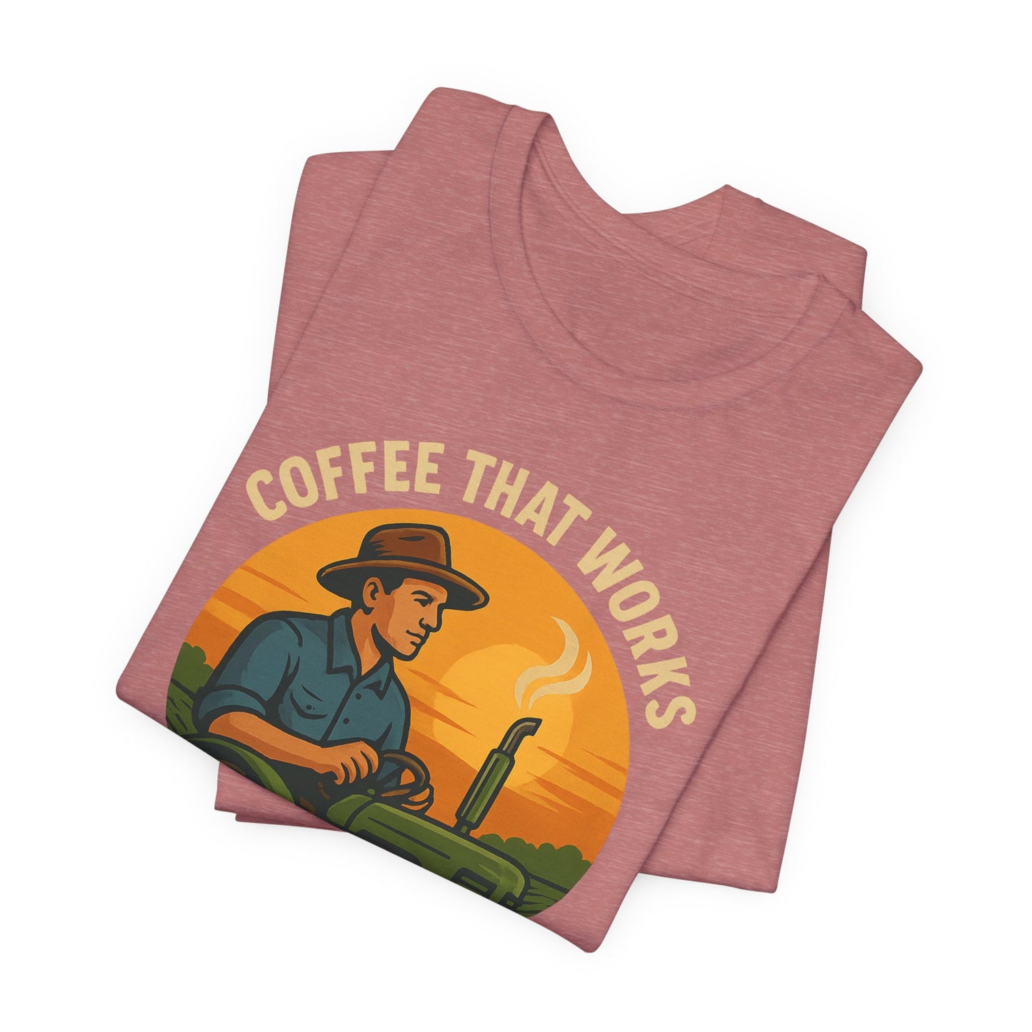 Coffee-Themed Unisex Tee, Vintage Farm Shirt, Coffee Lover Gift, Gifts for Him, Men's Graphic Tee, Cool Casual Wear