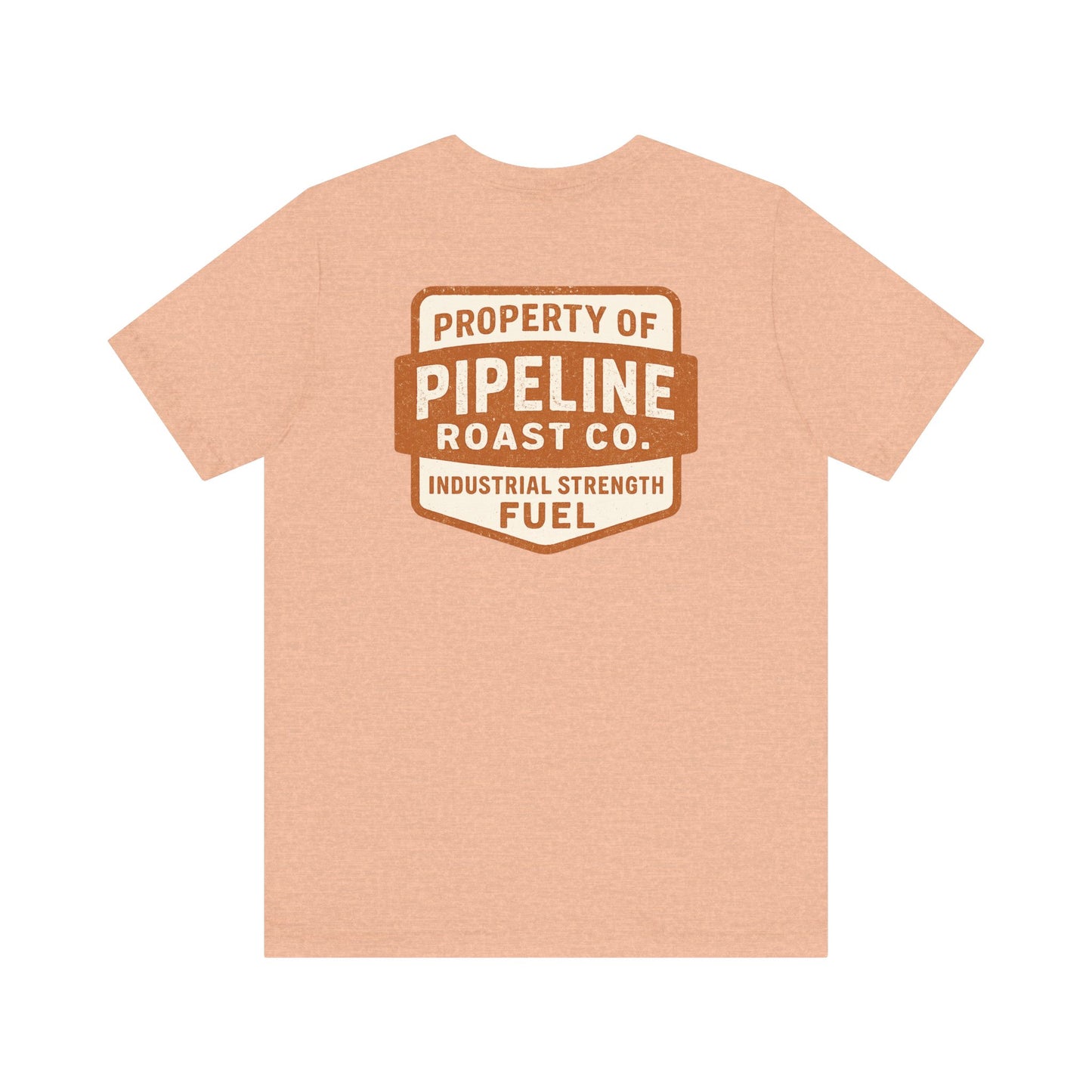 Rusty Vintage Pipeline Roast Co. Industrial Seal Tee – Rugged Workwear Style Coffee Shirt