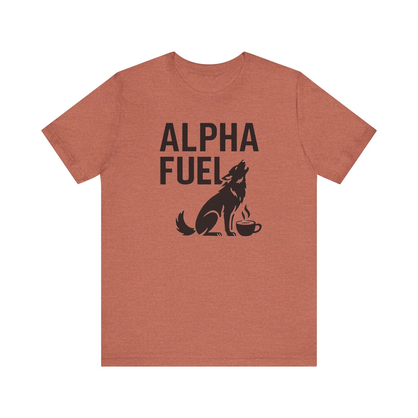 Alpha Fuel Unisex Tee, Coffee Lover T-Shirt, Gift for Baristas, Dog and Cat Owners Gift, Casual Everyday Wear