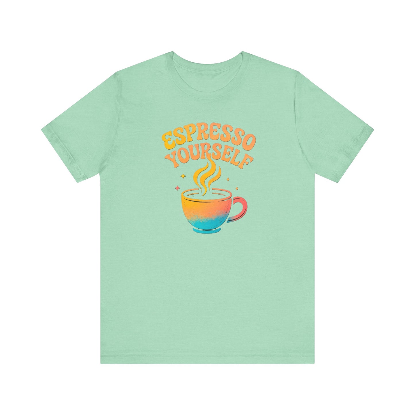 Espresso Yourself Unisex Tee | Coffee Lover Gift, Cute Graphic T-Shirt, Perfect for Baristas, Casual Wear, Fun Gift for Coffee Enthusiasts