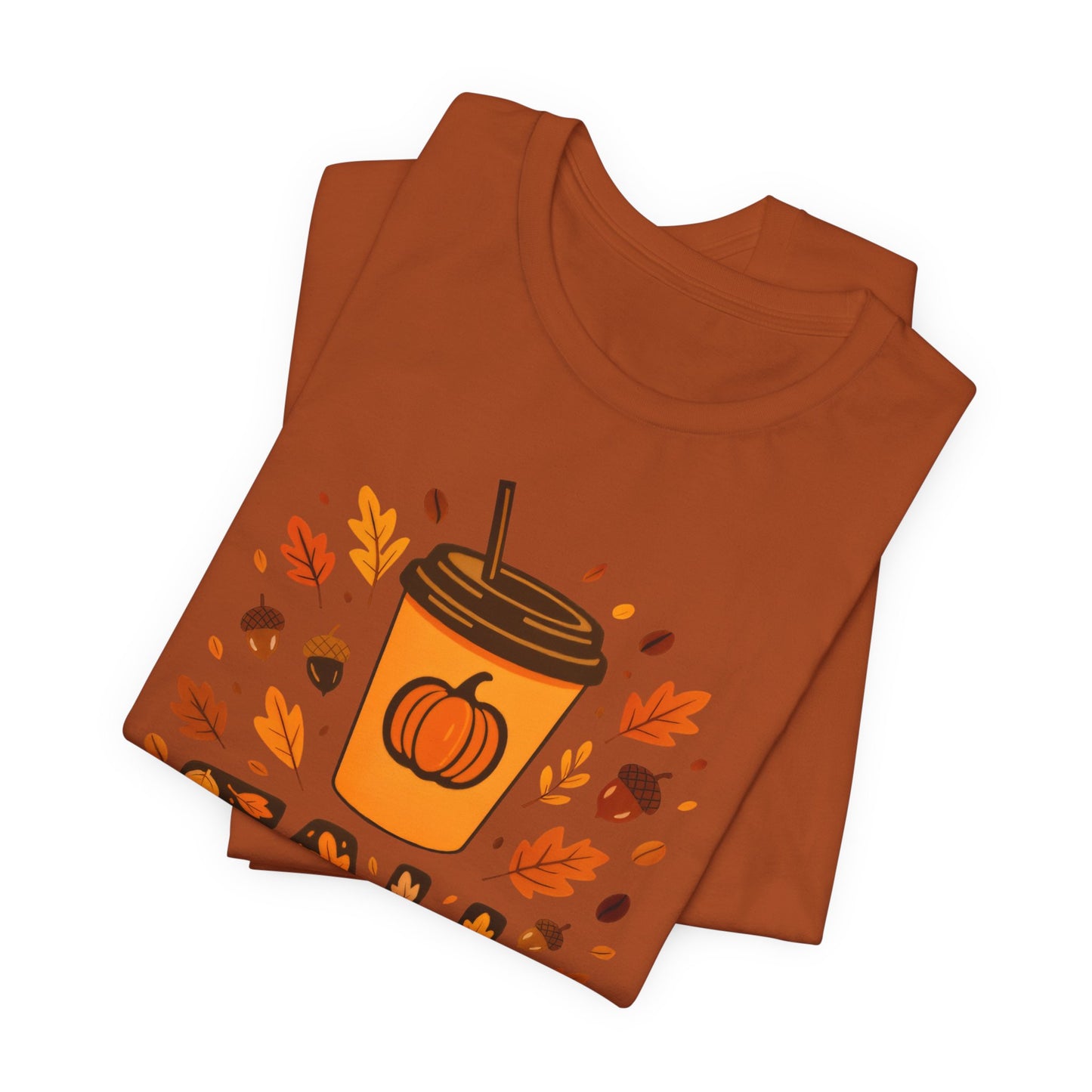 Autumn Coffee Lover Tee - Fall Vibes Unisex Shirt, Perfect for Cozy Days, Pumpkin Spice, Thanksgiving Gift, Seasonal Fashion, Casual Wear
