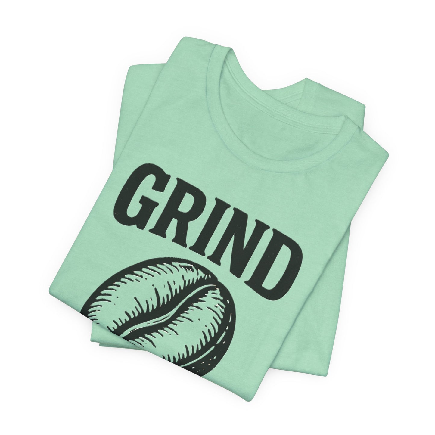 Coffee Lover's Tee Shirt, Unisex Grind Graphic Tee, Cute Coffee Gift, Casual Wear, Gift for Barista