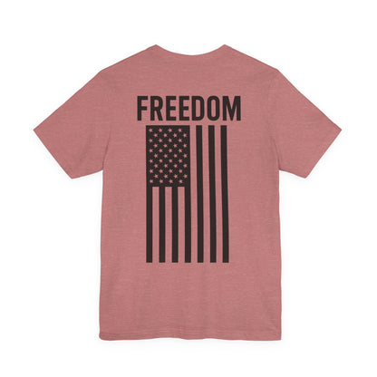 Freedom Flag Unisex Tee - Patriotic Shirt for Independence Day, Casual Wear, USA Pride, Gift for Veterans, Summer Style