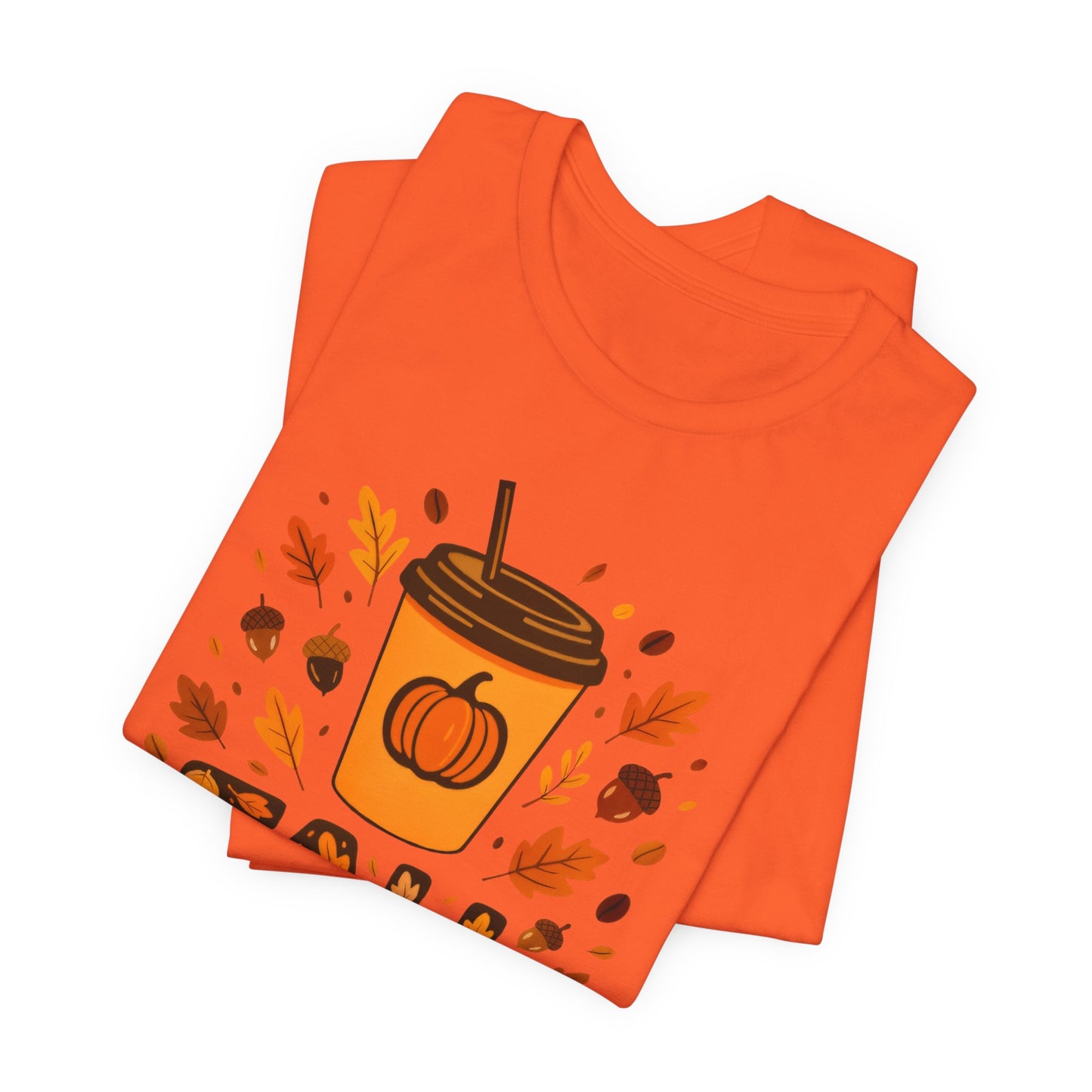 Autumn Coffee Lover Tee - Fall Vibes Unisex Shirt, Perfect for Cozy Days, Pumpkin Spice, Thanksgiving Gift, Seasonal Fashion, Casual Wear