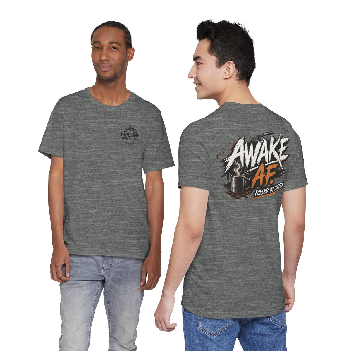 Awake AF Coffee Tee — "Fueled by Coffee" Graphic T-Shirt