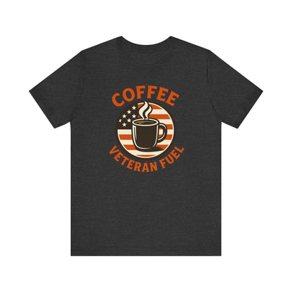 Coffee Lover's Veteran Tee - Unisex Jersey Short Sleeve Tee, Gift for Coffee Lovers, Veteran Appreciation, Casual Wear, Patriot T-Shirt