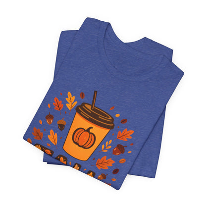Autumn Coffee Lover Tee - Fall Vibes Unisex Shirt, Perfect for Cozy Days, Pumpkin Spice, Thanksgiving Gift, Seasonal Fashion, Casual Wear