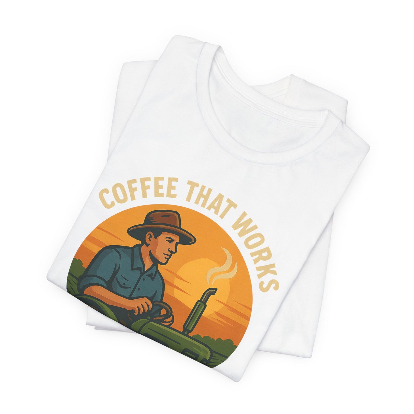 Coffee-Themed Unisex Tee, Vintage Farm Shirt, Coffee Lover Gift, Gifts for Him, Men's Graphic Tee, Cool Casual Wear