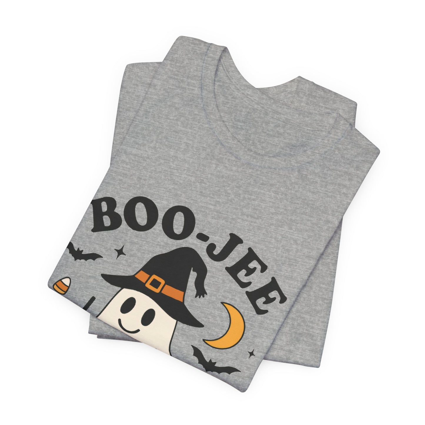 Boo-Jee Coffee Ghost Halloween T-Shirt – Funny Spooky Brew Tee for Coffee Lovers