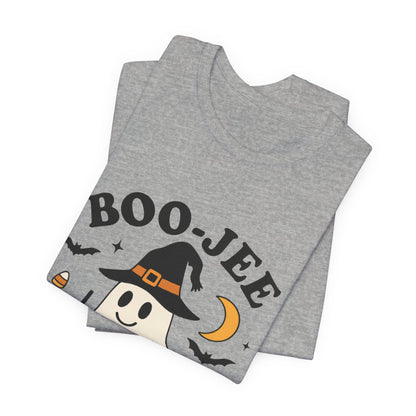 Boo-Jee Coffee Ghost Halloween T-Shirt – Funny Spooky Brew Tee for Coffee Lovers