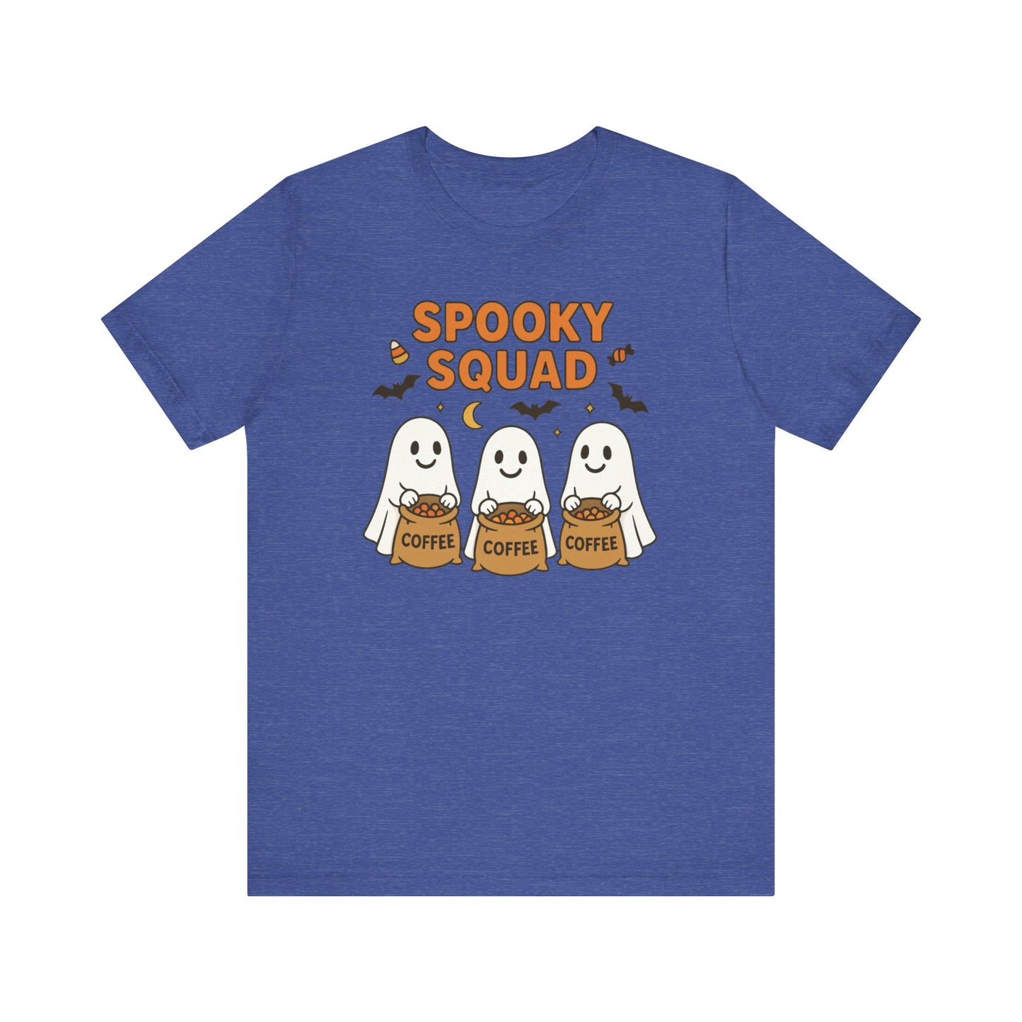 Spooky Squad Coffee Ghosts Tee – Halloween Shirt for Coffee Lovers