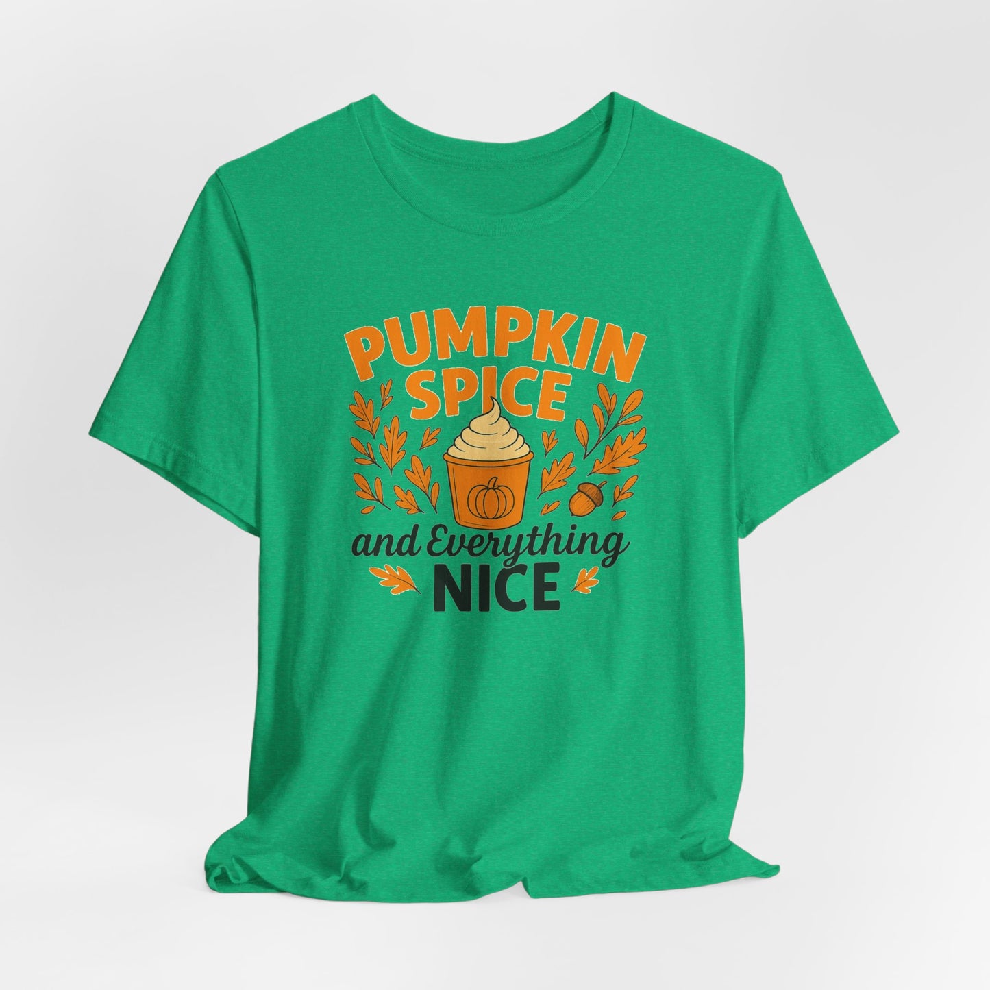 Pumpkin Spice Short Sleeve Tee | Fall Fashion, Cozy Vibes, Coffee Lovers, Gift for Her, Autumn Essentials