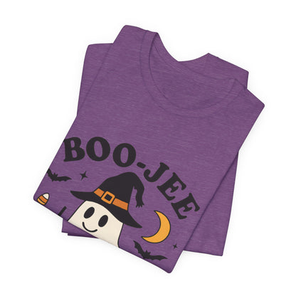 Boo-Jee Coffee Ghost Halloween T-Shirt – Funny Spooky Brew Tee for Coffee Lovers