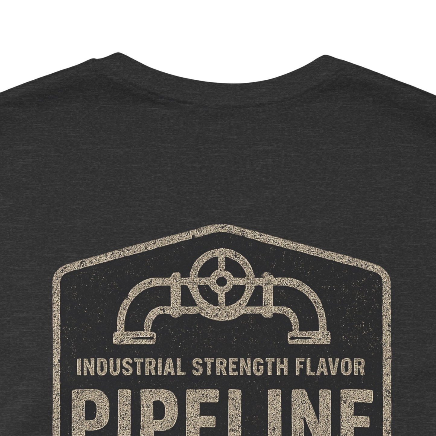 Vintage Pipeline Roast Co. Industrial Emblem T-Shirt – Distressed Workwear Coffee Tee